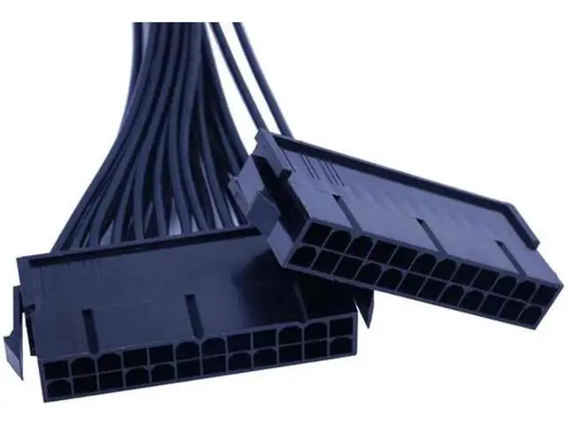 Alt view image 2 of 6 - 24Pin Power Supply Synchronizer Male To Female ATX Mining 30cm 24 Pin Dual PSU Extension Cable For Computer Adaptor For Mining