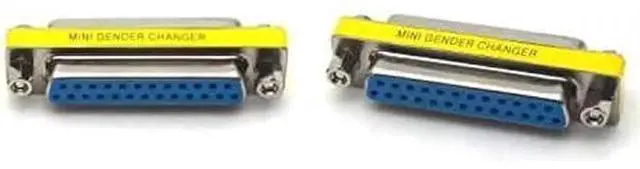 Alt view image 3 of 4 - 4Pack DB25 25 Pin Serial Port Female to Female Mini Gender Changer Coupler Adapter RS232 Connector