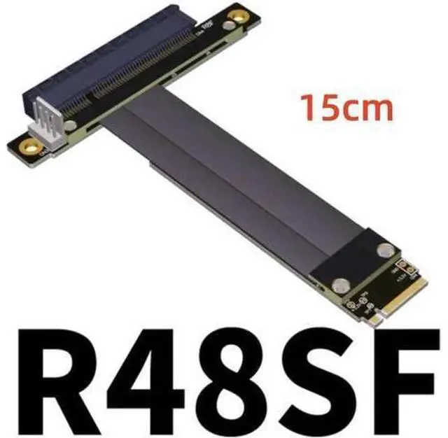 Main image of M.2 M-key NVMe To PCI Express 3.0 4.0 X8 Riser Cable with SATA Cable for PCIe 8x LAN, RAID SSD Cards M2 ultra SSD