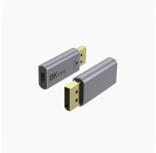 Alt view image 4 of 4 - type-c female to dp revolution connector version 1.4 8k computer mobile phone same screen HD video conversion typec to dp