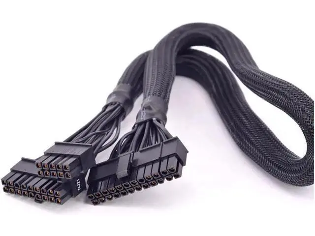 Alt view image 2 of 3 - PSU Modular 18+10pin to 24Pin ATX Power Supply Cable 20+4 Pin with Sleeved for Seasonic X-series X-560 X-660 X-760
