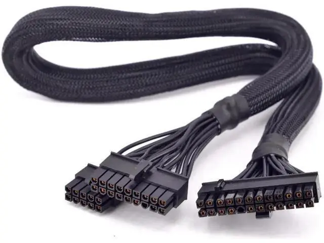Alt view image 3 of 3 - PSU Modular 18+10pin to 24Pin ATX Power Supply Cable 20+4 Pin with Sleeved for Seasonic X-series X-560 X-660 X-760