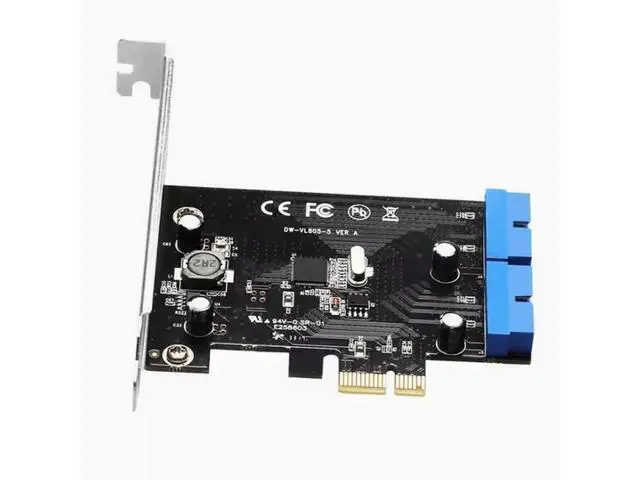 Alt view image 2 of 4 - PCI-E to usb3.0 Chassis Front Panel expansion card Desktop pcie to USB3.0 pin dual 20PIN