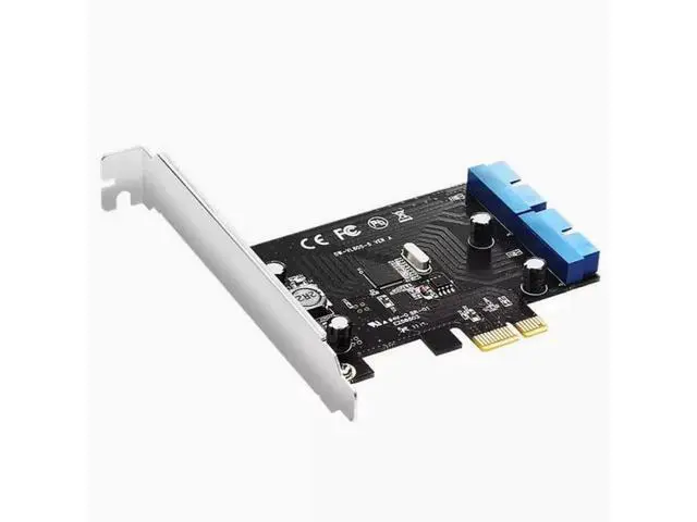 Alt view image 3 of 4 - PCI-E to usb3.0 Chassis Front Panel expansion card Desktop pcie to USB3.0 pin dual 20PIN