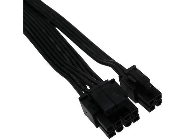 Alt view image 2 of 4 - (4-PCS) CPU 8 Pin Female to CPU 8 Pin ATX 4 Pin Male Power Supply Converter Adapter Extension Cable for Motherboard 9.5-inch(24cm)