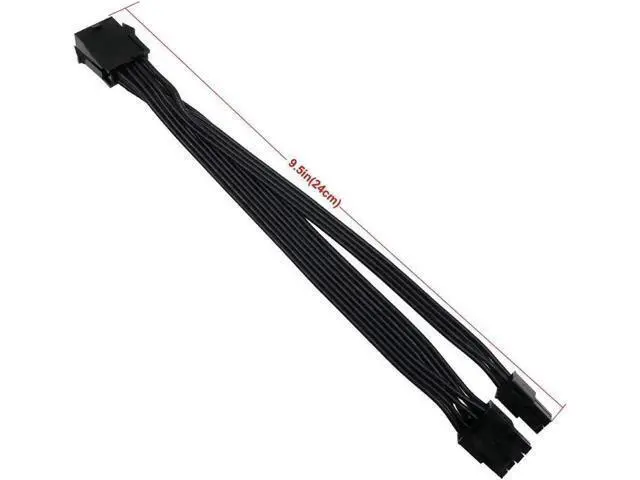 Alt view image 4 of 4 - (4-PCS) CPU 8 Pin Female to CPU 8 Pin ATX 4 Pin Male Power Supply Converter Adapter Extension Cable for Motherboard 9.5-inch(24cm)