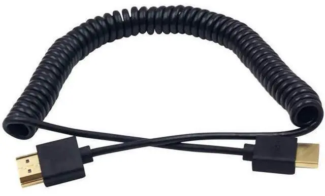 Alt view image 2 of 5 - 4K HDMI Extender, Extreme Thin Male to Male Coiled Cable for 3D and 4K Ultra HD TV Stick, HDMI 2.0 Cord Extension Converter (2.5M/8.2FT)