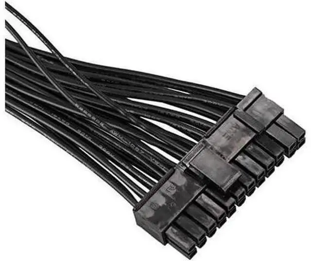 Alt view image 2 of 6 - ATX 24Pin 1 to 2 Port Power Supply Extension Cable PSU Male to Female Splitter 24PIN Extension Cable 32cm