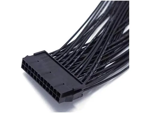 Alt view image 3 of 6 - ATX 24Pin 1 to 2 Port Power Supply Extension Cable PSU Male to Female Splitter 24PIN Extension Cable 32cm
