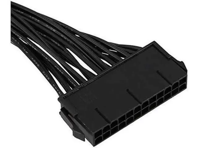 Alt view image 4 of 6 - ATX 24Pin 1 to 2 Port Power Supply Extension Cable PSU Male to Female Splitter 24PIN Extension Cable 32cm