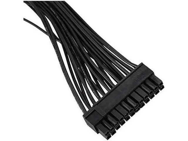 Alt view image 5 of 6 - ATX 24Pin 1 to 2 Port Power Supply Extension Cable PSU Male to Female Splitter 24PIN Extension Cable 32cm