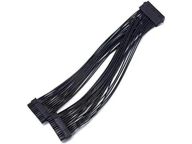 Alt view image 6 of 6 - ATX 24Pin 1 to 2 Port Power Supply Extension Cable PSU Male to Female Splitter 24PIN Extension Cable 32cm