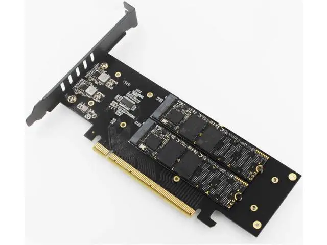 Alt view image 4 of 6 - M.2 X16 TO 4X NVME PCIE3.0 GEN3 X16 TO 4*NVME RAID CARD PCI-E VROC CARD RAID Hyper M.2X16 M2X16 4X X4 NVME*4 RAID