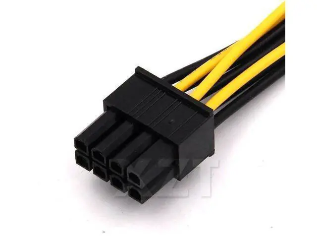 Alt view image 2 of 4 - 10pcs 2 IDE Dual LP4 4pin to 8 Pin PCI-E Y Molex graphic Video Card Power Cable Adapter Male to Female hot