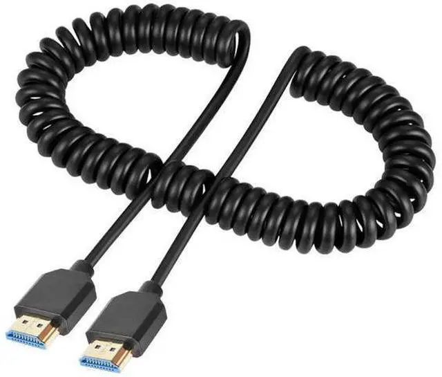 Main image of 8K Coiled HDMI Cable 3FT-8FT, HDMI Coild Cable 48Gbps, Extreme Thin HDMI Male to Male Cable 8K@60Hz Compatible with Monitor, Laptop, UHD TV, PC