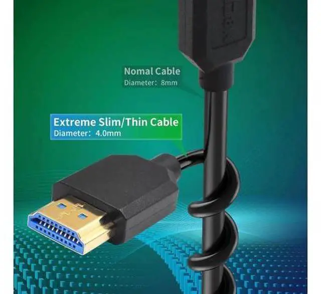 Alt view image 6 of 7 - 8K Coiled HDMI Cable 3FT-8FT, HDMI Coild Cable 48Gbps, Extreme Thin HDMI Male to Male Cable 8K@60Hz Compatible with Monitor, Laptop, UHD TV, PC