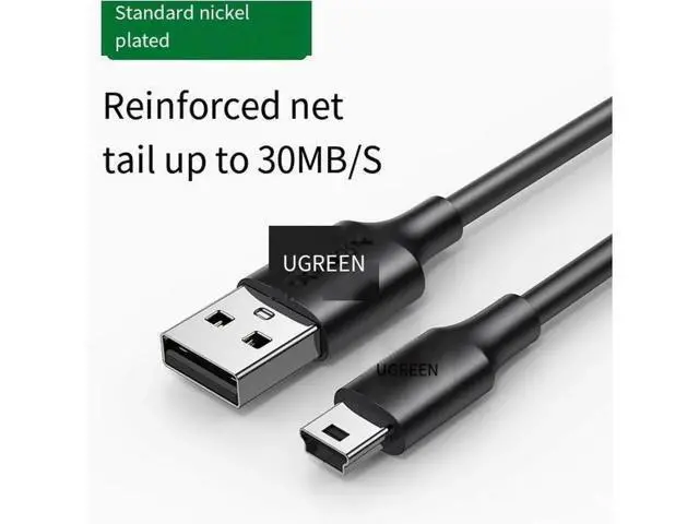 Alt view image 3 of 6 - USB to Mini USB data cable T-port for mobile hard disk data cable camera car dashcam old charger cable 3m USB 3.0