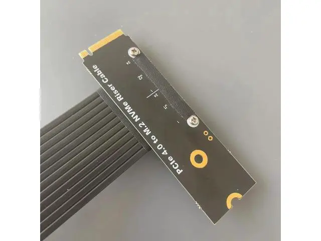 Alt view image 2 of 7 - M.2 M-key NVMe To PCI Express 3.0 4.0 X8 Riser Cable with SATA Cable for PCIe 8x LAN, RAID SSD Cards M2 ultra SSD