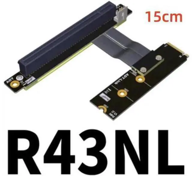 Main image of PCI-E 3.0 Riser Card M.2 for NGFF for NVMe to PCIe x16 Extension Cable Gen3 SATA Power Cable 32G/bps for BTC Miner Red