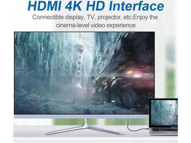 Alt view image 4 of 5 - COFIER USB C to HDMI Cable for Home Office type-c to hdmi 1.8m 4K60hz 6ft compatible with MacBook