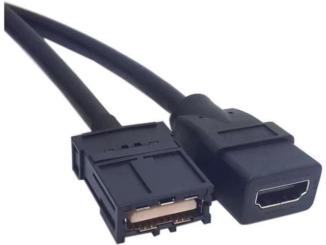 Main image of AOMOPROING High Speed HDMI 1.4 Type E Male to Type A Female Video Audio Cable Automotive 0.3M