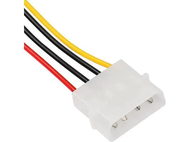 Alt view image 3 of 6 - Computer Molex 4 Pin Power Supply Extension Cable, 8 Inch IDE Power to Floppy Drive Power Interface Cable. 5-Pack (4Pin)