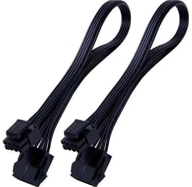 Main image of EPS 8 Pin Power Extension Cable, ATX CPU 8 Pin Female to 8(4+4) Pin Male EPS Extension Cable for Motherboard 12 Inches (2 Pack)