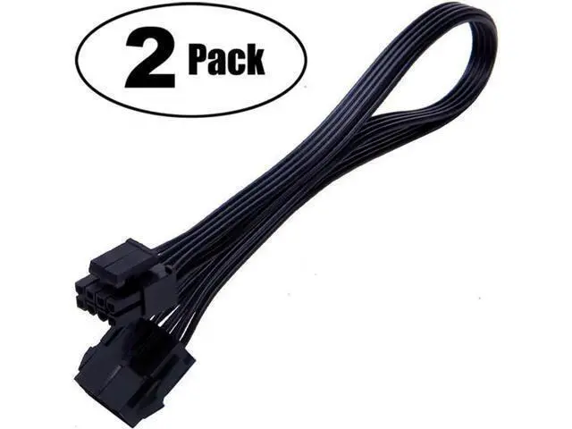 Alt view image 2 of 2 - EPS 8 Pin Power Extension Cable, ATX CPU 8 Pin Female to 8(4+4) Pin Male EPS Extension Cable for Motherboard 12 Inches (2 Pack)