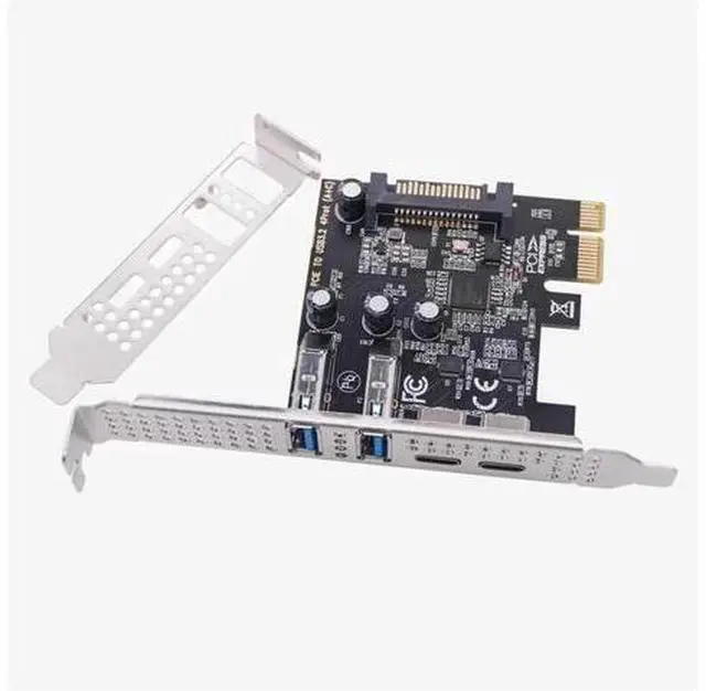Main image of PCI-E to usb3.0 Expansion card 2-port high-speed desktop USB3.0 expansion card ASM1042 2-port USB+ 2-port C