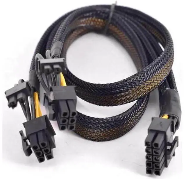 Alt view image 3 of 3 - For HP ProLiant DL380 G6 G7 PCI-e Graphics Card Power Supply Cable 10 Pin to Dual 6+2 Pin 8 Pin Sleeve Flat cable