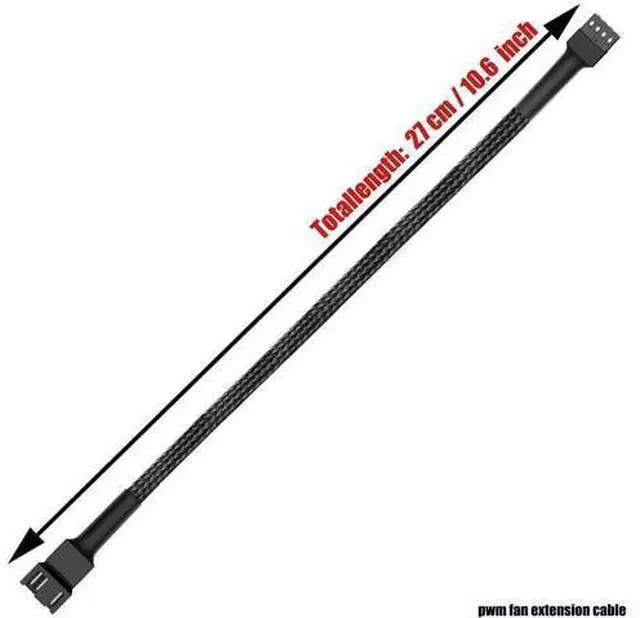 Alt view image 4 of 7 - 10.6" pwm Fan Extension Cable4 pin Fan Extension CableCable Extension pcPC Fan Extension Cable, PWM Fan Extension Cable, PWM Extension Cable (10.6"27cm 10pcs)