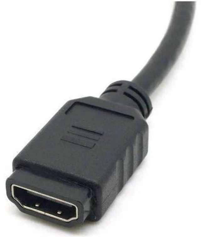 Alt view image 3 of 14 - AOMOPROING High Speed HDMI 1.4 Type E Male to Type A Female Video Audio Cable Automotive 0.3M