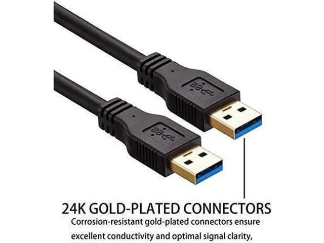 Alt view image 2 of 4 - Aomoproing USB to USB Cable Male to Male 20 ft Long USB 3.0 Cable A to A for Data Transfer Hard Drive Enclosures Printer Modem Cameras