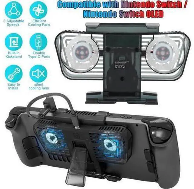 Main image of Cooling Fans for Steam Deck/Nintendo Switch OLED Console Cooler Stand Portable