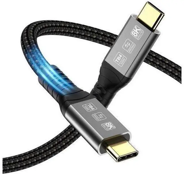 Main image of Thunderbolt 4 Cable 6.6ft, 40Gbps USB C to USB-C, 240W Cable Support 8K 60Hz Video, Compatible with Thunderbolt 4/3, USB4/3, Type C