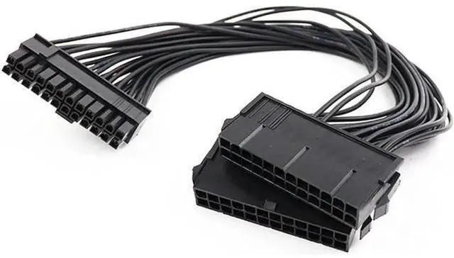 Main image of Dual Psu Power Supply 24 Pin Extension Cable For Atx Motherboard,24 Pin 20 + 4 Dual Multiple Psu Power Supply Cable Sp Adapter Extension Kit
