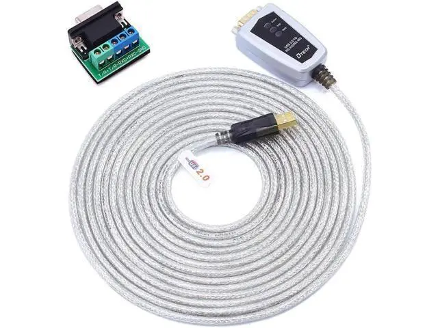 Alt view image 4 of 7 - DTECH USB to RS422 RS485 Serial Port Converter Adapter Cable with FTDI Chip Supports Windows 10 8 7 XP Macbook - 16FT