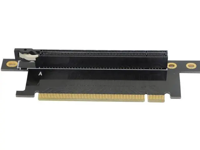 Alt view image 2 of 5 - Aomoproing Pci-E 16x Riser Card,PCI Express 3.0 16X Extension Cable 90 Degree High Speed Riser Card