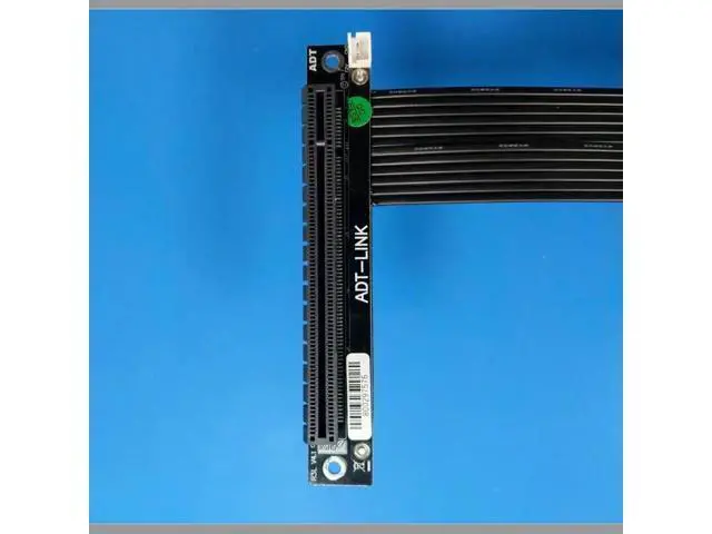 Alt view image 5 of 7 - PCI-E 4.0 16x PCIe x16 Extender to M2 M.2 NVMe M-Key Riser Card Extension Cord Gen4.0 64Gbps with Sata Power Cable Gold