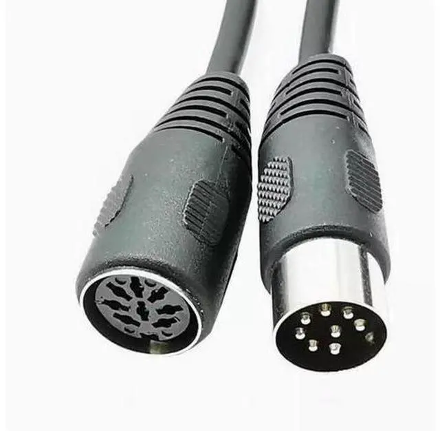 Alt view image 2 of 5 - DIN 8Pin Male/female extension cable Eight-core conference audio system cable Handhold microphone cable Signal control cable 5m