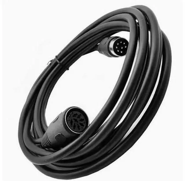 Alt view image 3 of 5 - DIN 8Pin Male/female extension cable Eight-core conference audio system cable Handhold microphone cable Signal control cable 5m