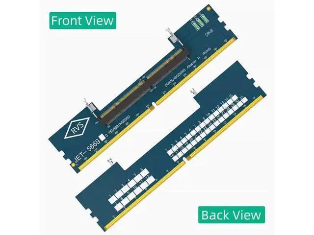 Alt view image 4 of 6 - DDR5 notebook memory slot to DDR5 desktop adapter card SO DDR5 to DDR5 adapter card