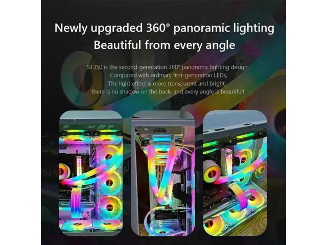Alt view image 6 of 7 - Hose Pipe Aura Sync Luminous Sleeve Silicone Water Cooling Raditor Tube 5V 3PIN ARGB 4PIN Computer Case Decoration