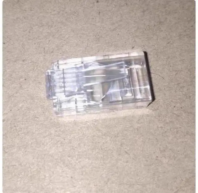 Main image of 8-core RJ45 connector Network engineering RJ45 connector Network cable 8p8c RJ45 connector Clear RJ45 connector 1000 PCS