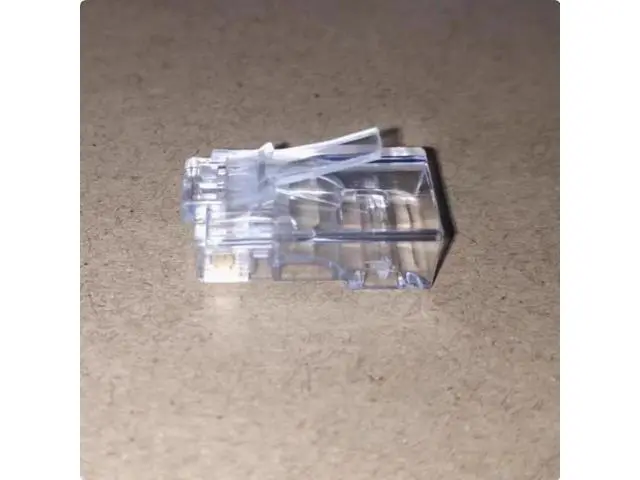 Alt view image 2 of 3 - 8-core RJ45 connector Network engineering RJ45 connector Network cable 8p8c RJ45 connector Clear RJ45 connector 1000 PCS