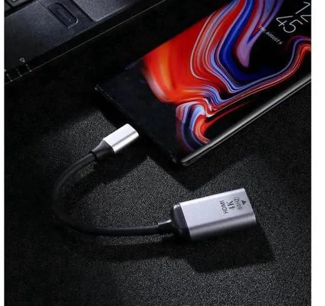 Alt view image 2 of 6 - 4K 60HZ HDMI Female to Type-C / USB-C Male Connecting Adapter Cable
