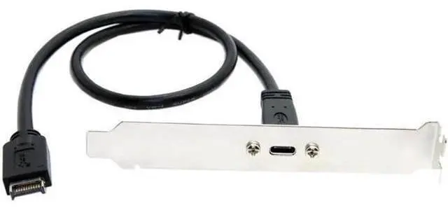 Main image of USB 3.1 Type-E Motherboard Front Panel Header Connector to USB-C Back Panel Extension Cable - 40cm