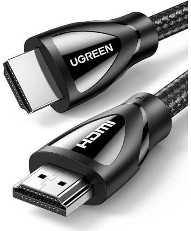 Main image of UGREEN 8K HDMI Cable 2.1 6.6FT, 48Gbps Ultra High Speed Braided HDMI Cord 8K@60Hz 4K@120Hz, eARC HDR10 HDCP 2.2&2.3, HDMI Cable Compatible with PS5/Xbox Series X/Roku TV/HDTV/Blu-ray, Black