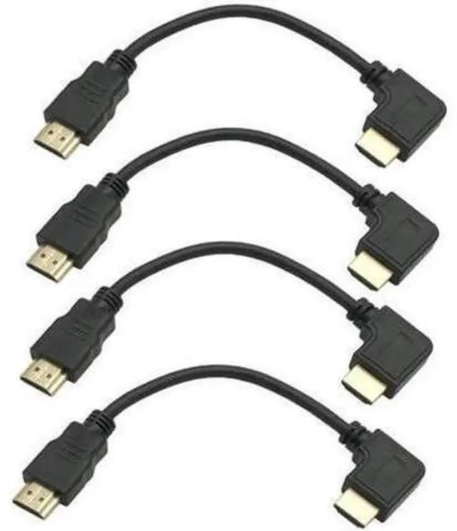 Main image of 4Pack 8Inch 8K Ultra HD High Speed 48Gpbs HDMI Cable Short 90 Degree 8K HDMI Cable 2.1 Right Angle HDMI Male to Male 8K@60hz 4K@120hz 2K@144hz eARC HDR (8inch 8K Right Angled)