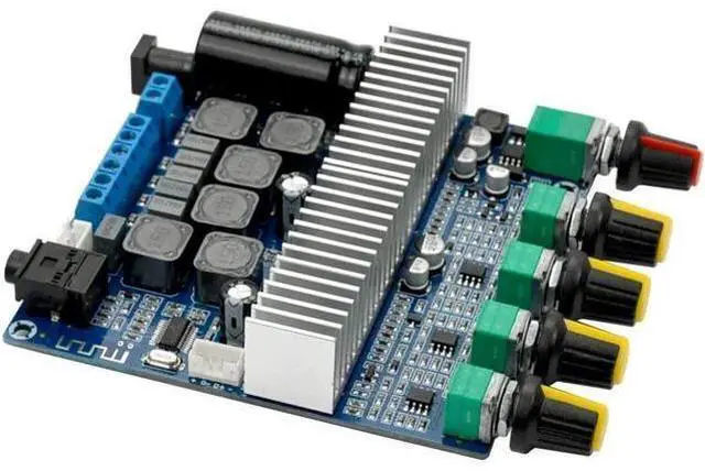 Main image of WERLEO DC12V-24V 2.1 Channel TPA3116 Subwoofer Amplifier Board High Power Bluetooth Audio Amplifier Board 2 x 50W+100W